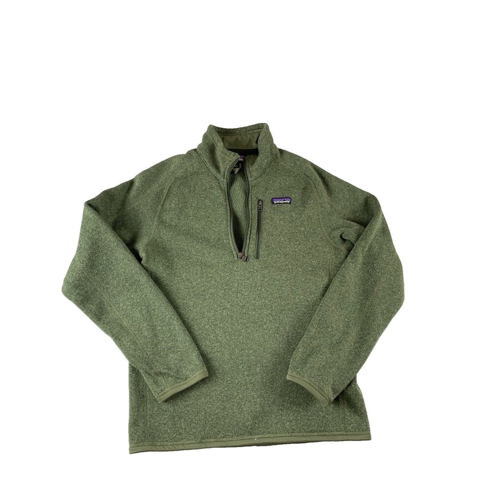 Patagonia Better Sweater 1/4 Zip Pullover Men Size Small Green